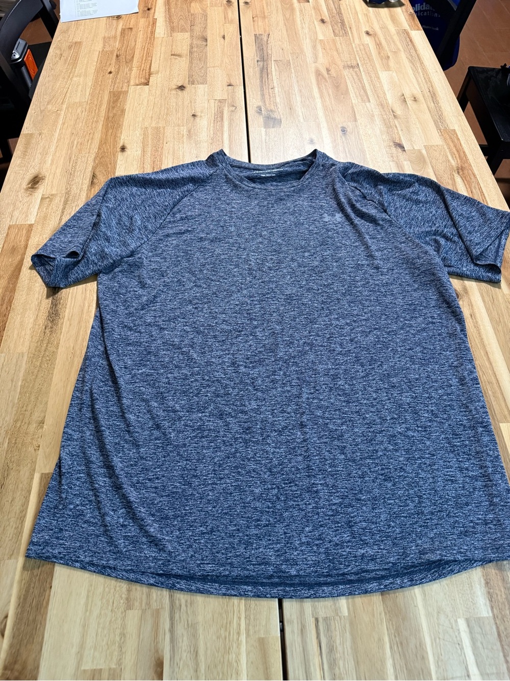 Under Armour Heathered Charcoal Short Sleeve Performance Tee